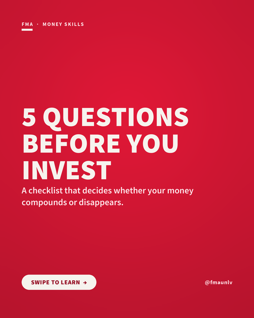 5 Questions Before You Invest