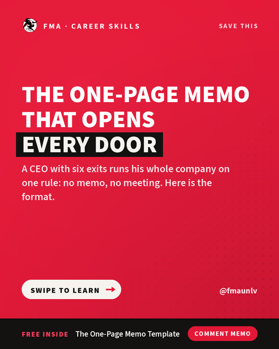 The One-Page Memo Template