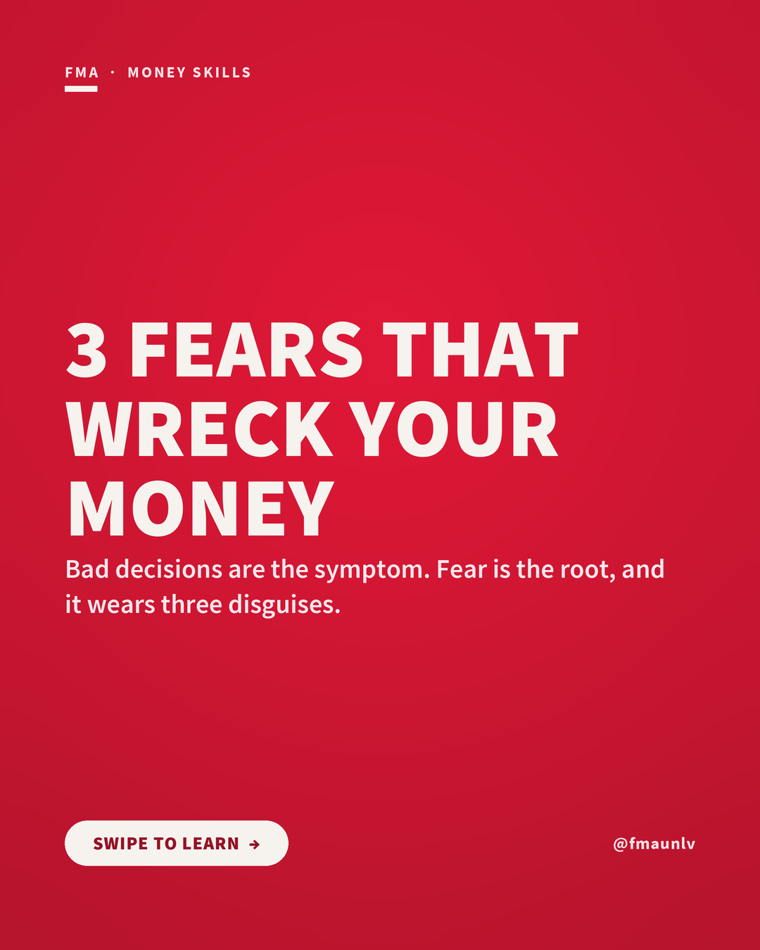 3 Fears, 3 Tools